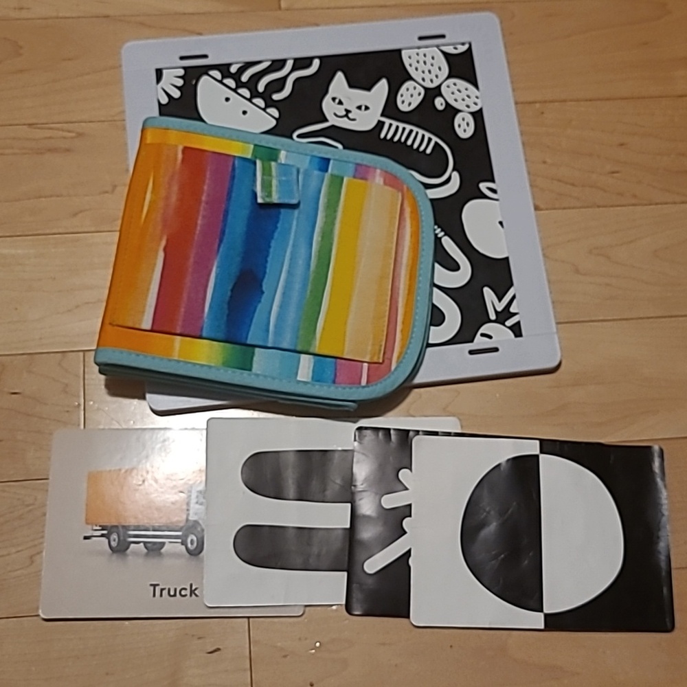 Lovevery mirror and Card Holder with 4 Cards